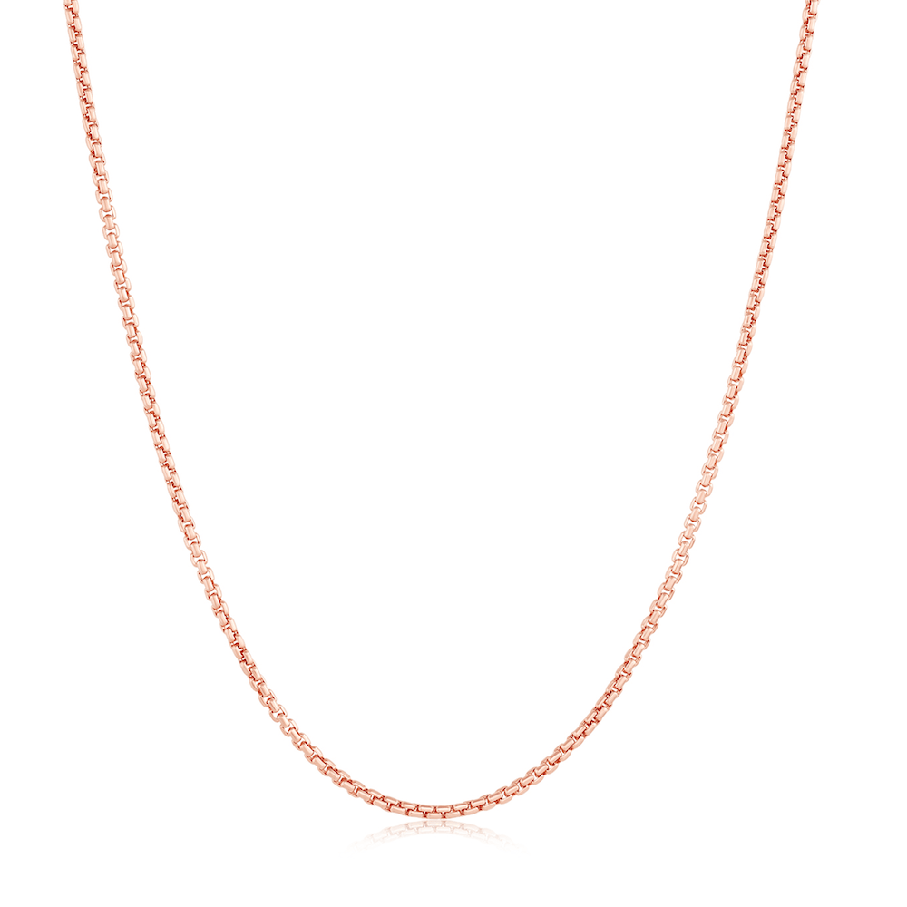 Fiona Mini Figaro Box Chain Necklace – Grayling