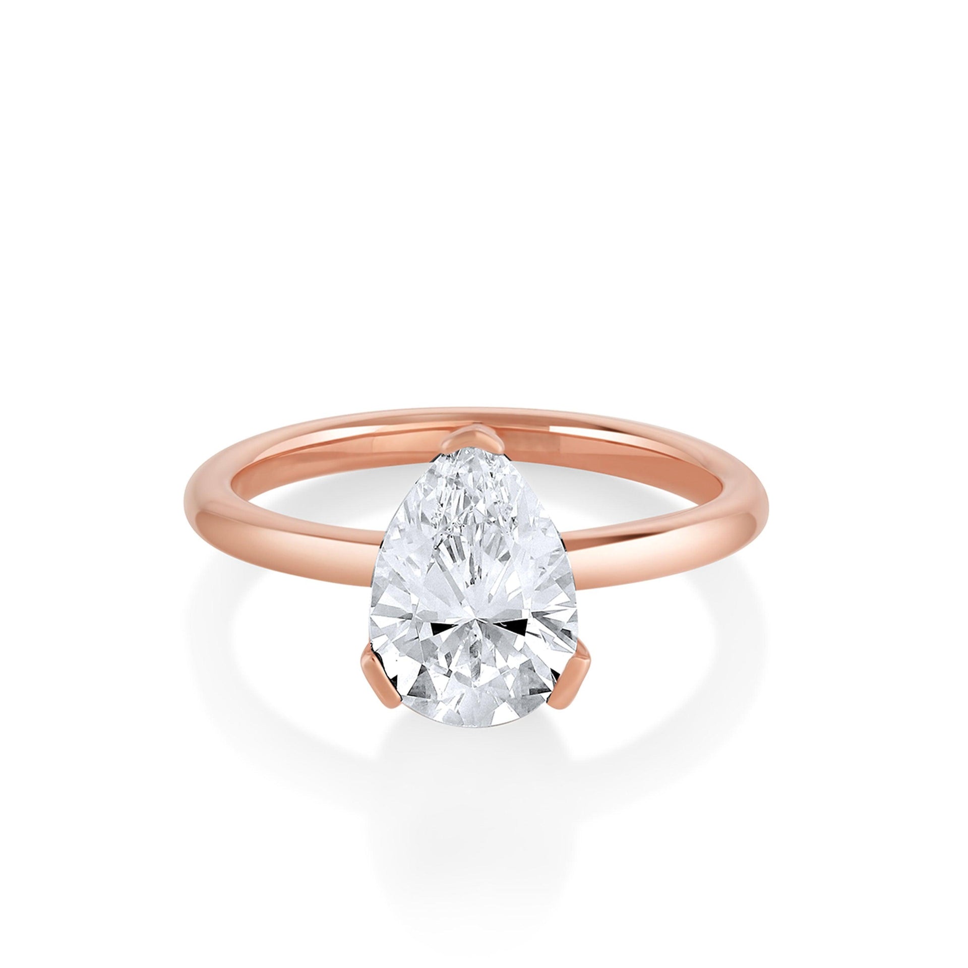 The Sloane Pear Solitaire Engagement Ring#N# #N# #N# – Marrow Fine