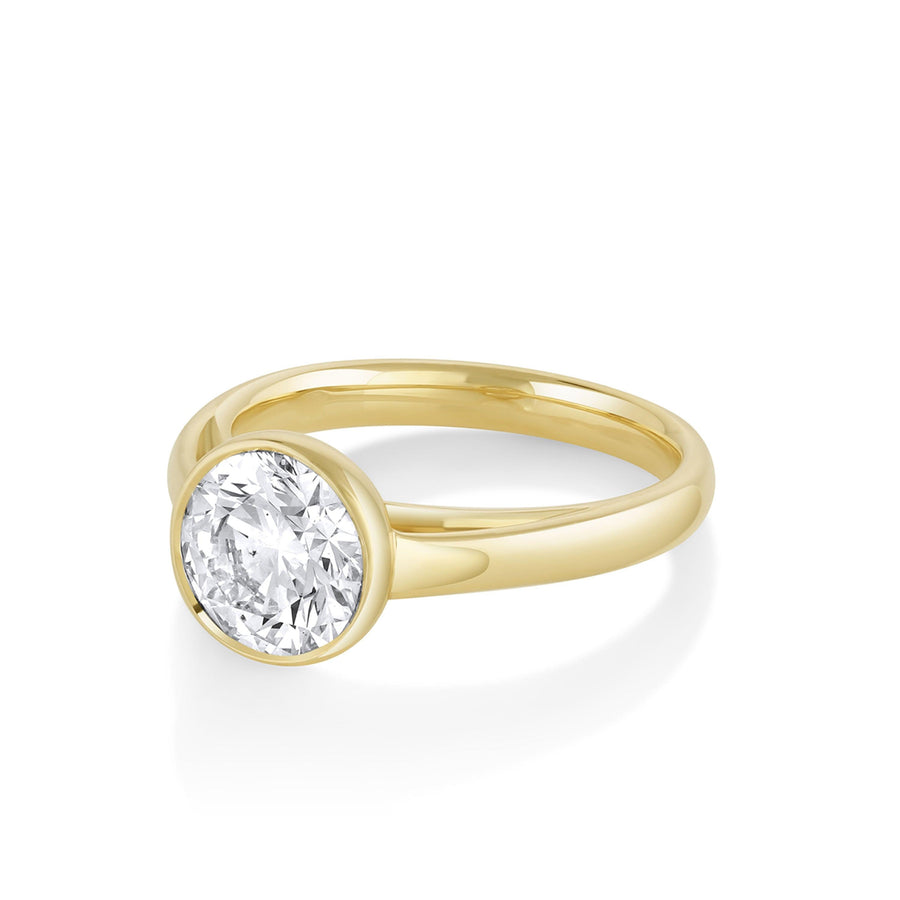 Marrow Fine The Harlow Cigar Band Engagement Ring