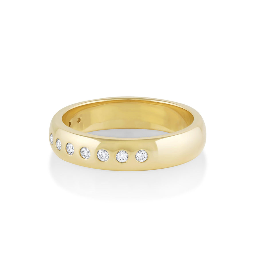 Everyday Cigar Band | Classic Simple Everyday Gold Ring 8.25 / 14K Yellow Gold by Marrow Fine