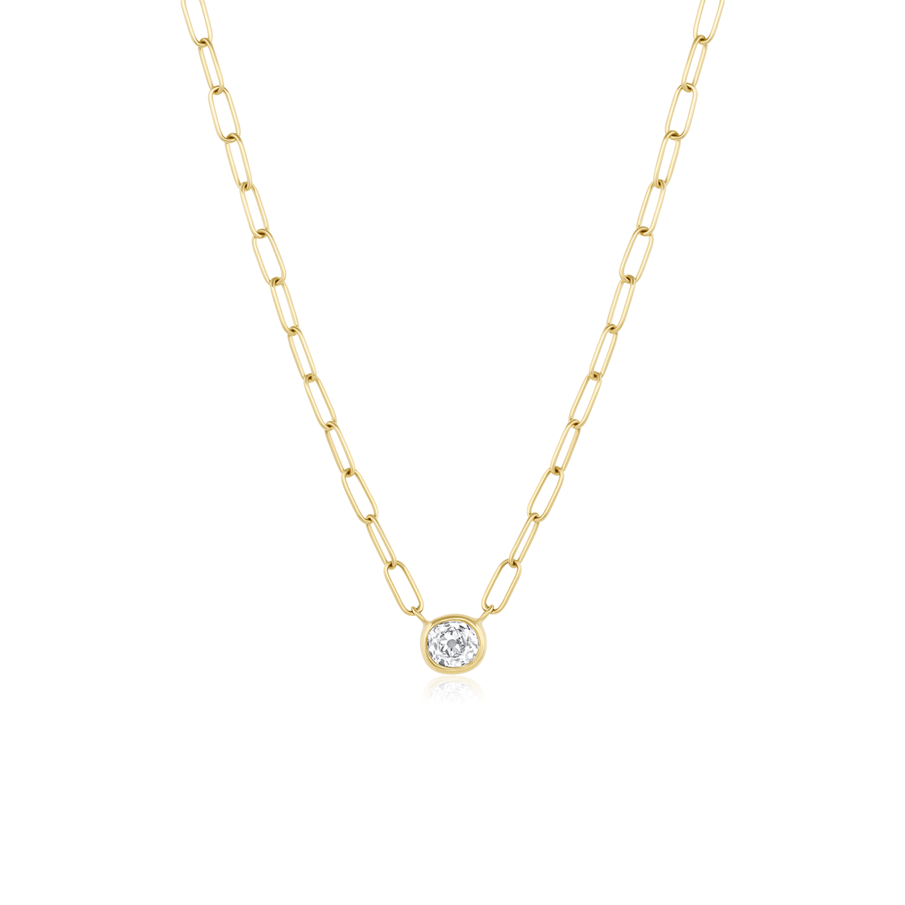 14k White Gold Diamond Necklace, .33ct