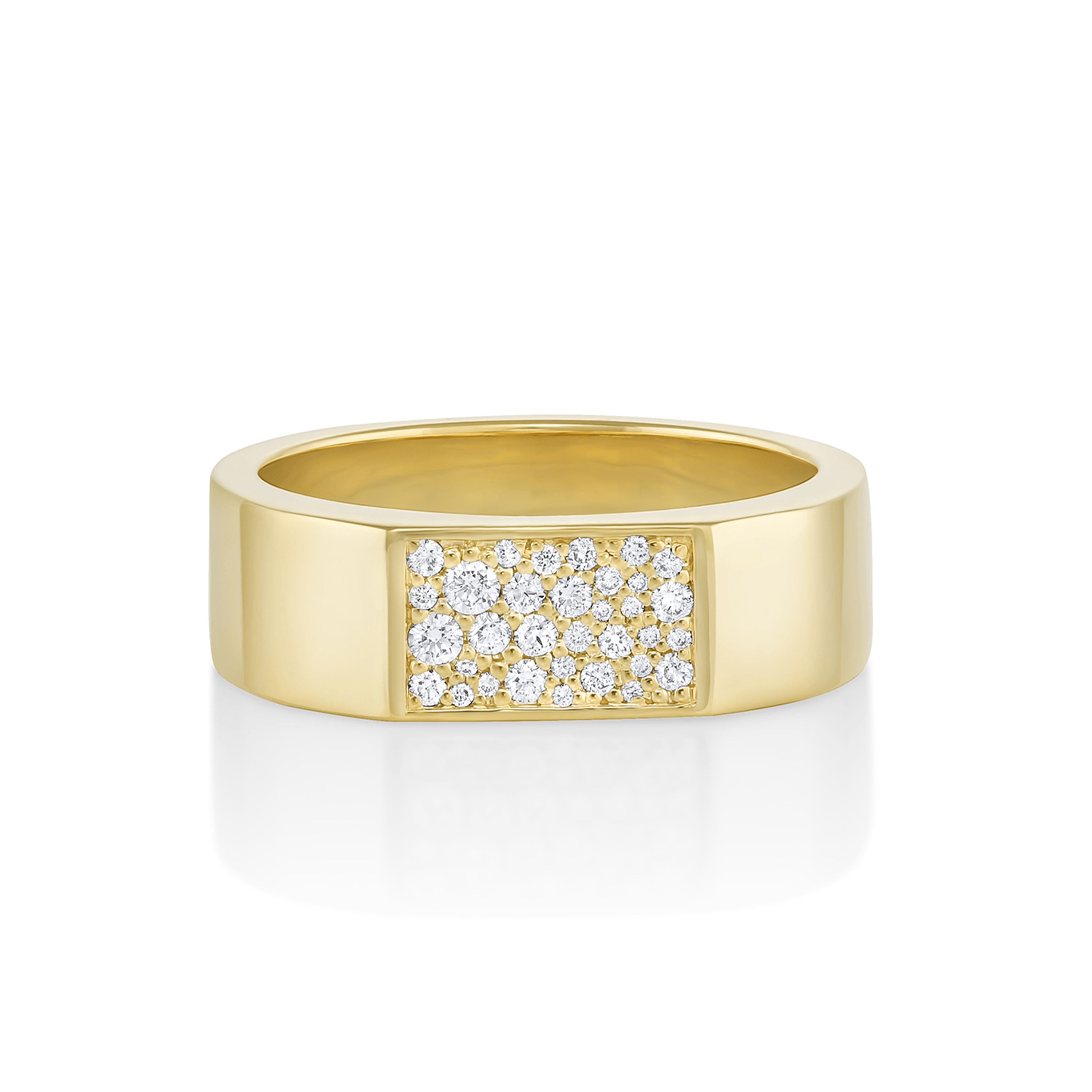 Men's Diamond Wedding Ring 3 Carat in 14K Gold Size 12