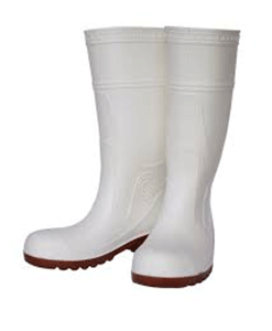 SUPER TUFF, White, Safety Rubber Boots 