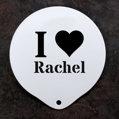 Personalised 'I love' Stencil Message - PersonalisedGoodies.co.uk