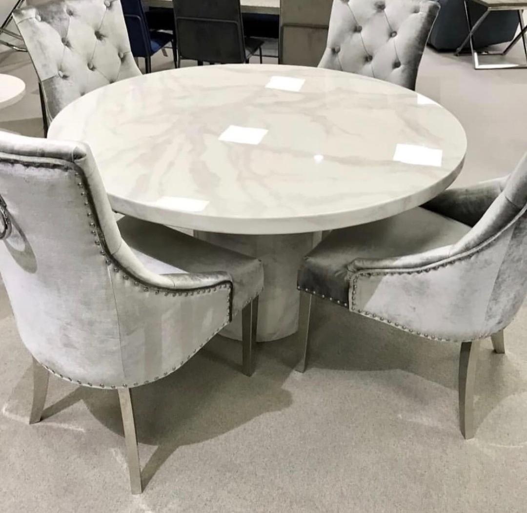 White Circular Dining Table - Ana White | 60" round x-base dining table