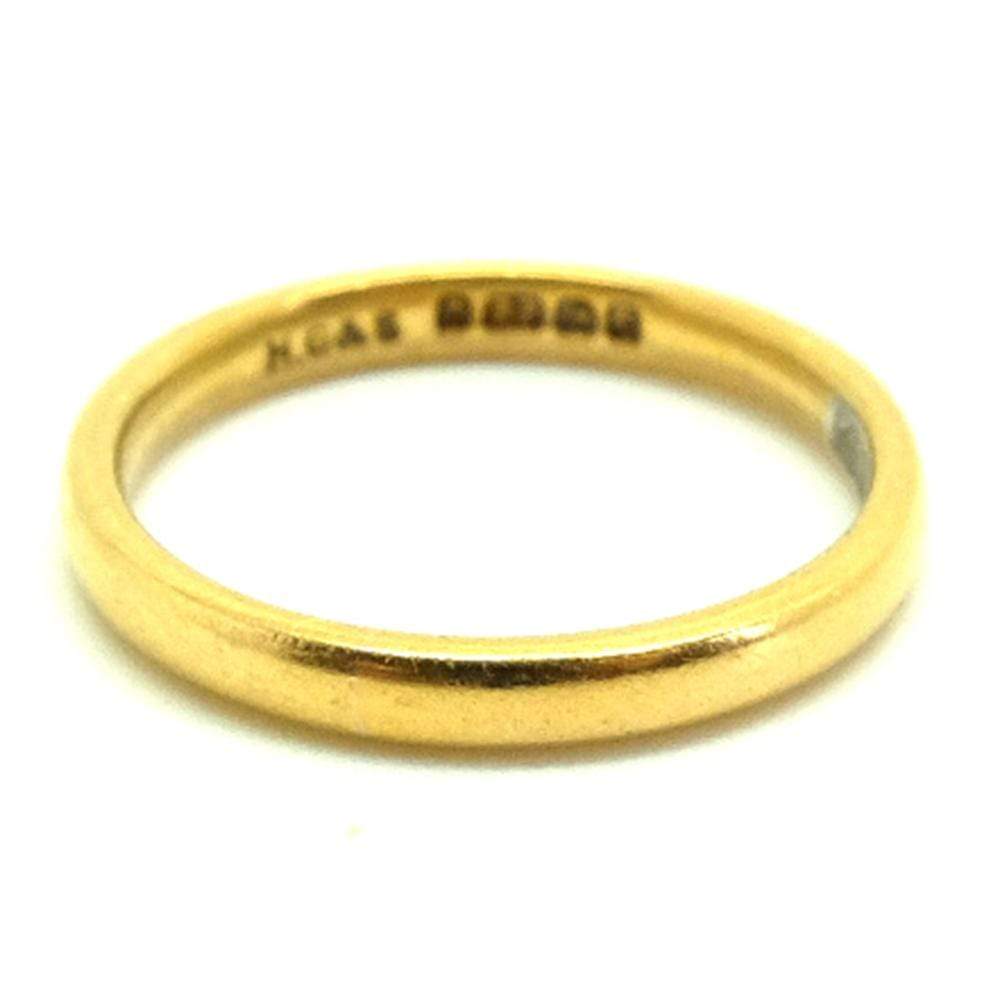 Vintage 1950s 22ct Gold Wedding Ring – Mayveda Jewellery