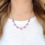 Vintage 1930s Riviere Pink Necklace