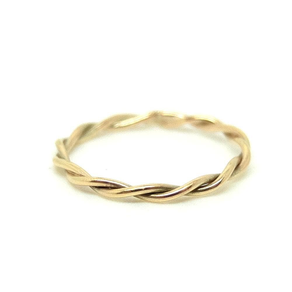 Handmade Twisted 9ct Yellow Gold Ring - Handmade Jewellery ...