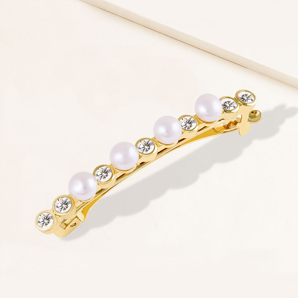 Exquisite Taste Gold and Pearl Hair Pin Set