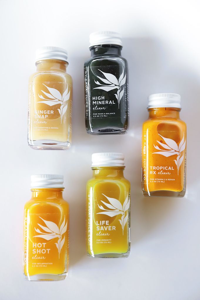 Kauai Juice Co Wellness Elixir Line