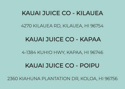 kauai juice co store locations