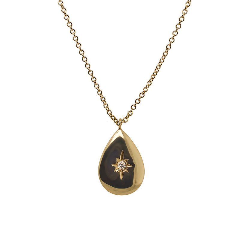 North Star Charms Gold Necklace, VicStoneNYC Fine Jewelry