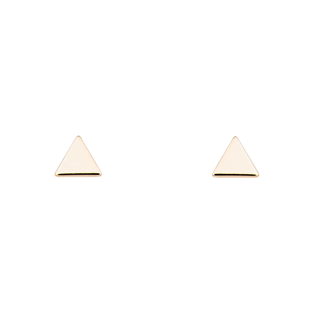 triangle stud earrings