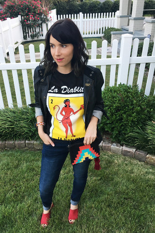 ShopMucho owners styles la diablita loteria graphic tee on the blog