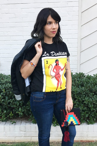 ShopMucho owners styles la diablita loteria graphic tee on the blog