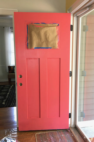 ShopMucho DIY Front Door Make-over using Behr Premium Plus Paint