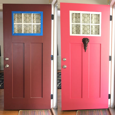 ShopMucho DIY Front Door Make-over using Behr Premium Plus Paint