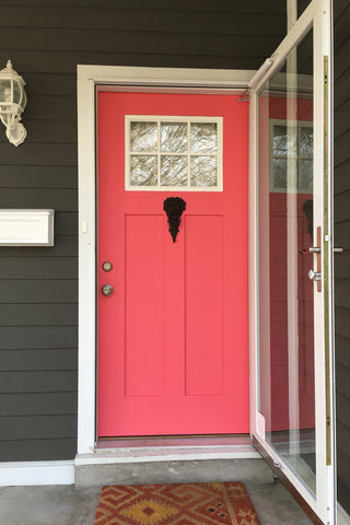 ShopMucho DIY Front Door Make-over using Behr Premium Plus Paint