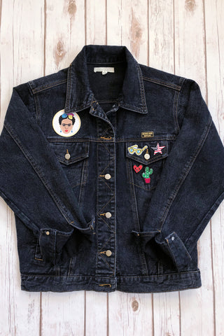 ShopMucho shows ways to add patches to your favorite items like denim jacket, beanie, and backpack