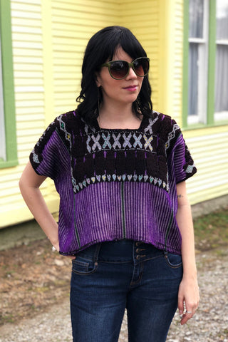 ShopMucho styles women's huipil jumper and top handmade in Southern Mexico by Chiapas women