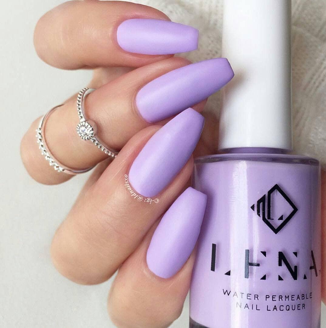 matte purple nail polish