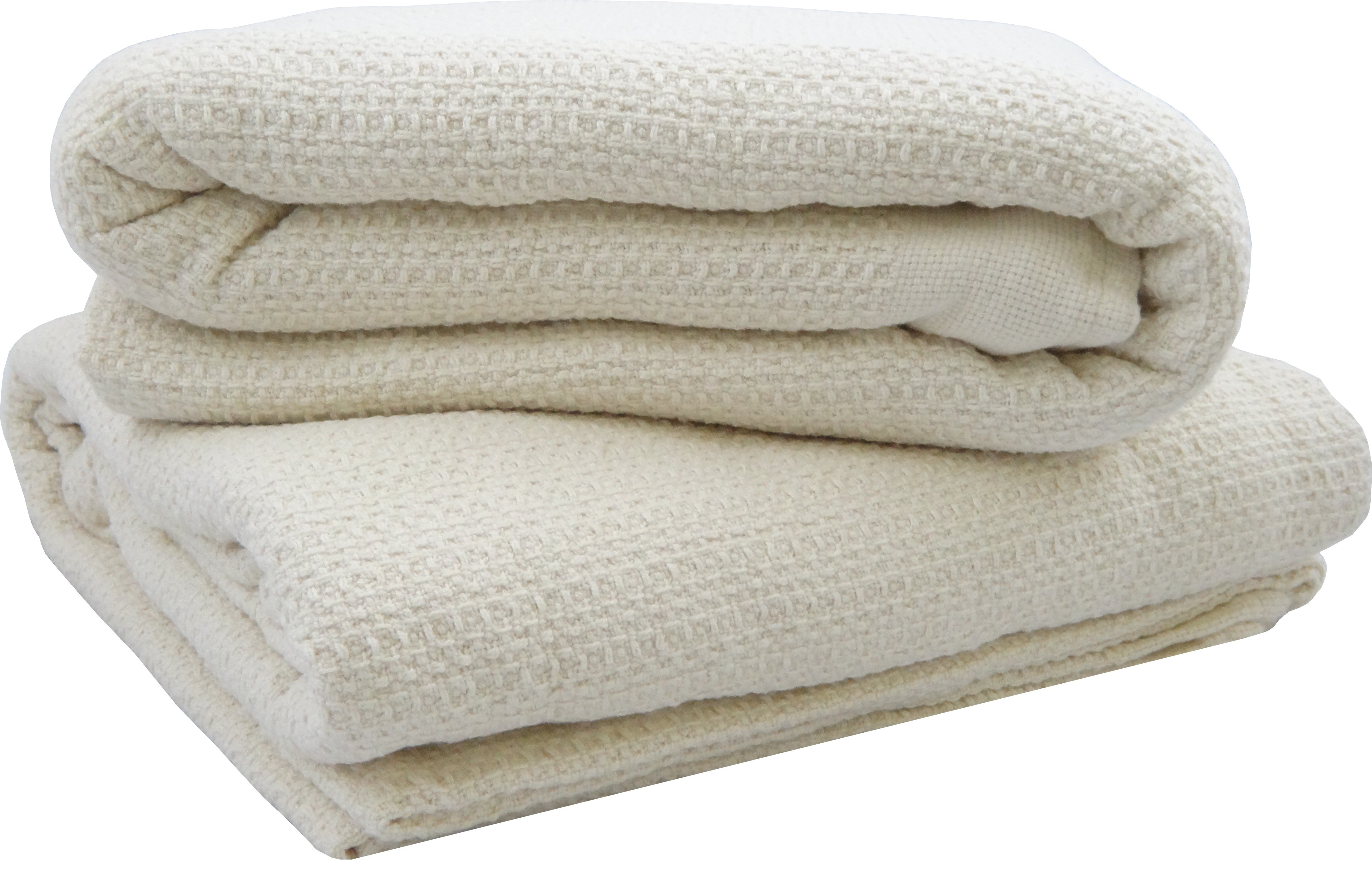 GOTS Certified Organic Cotton Waffle Weave Blankets