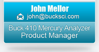 Buck 410 Mercury Analyzer Product Manager