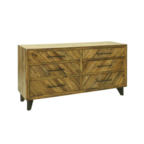 Jade 4 Drawer Low Dresser Rustic Edge