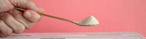 A spoonful of raw organic sugar. 