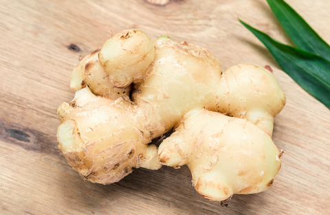 A piece of fresh ginger.