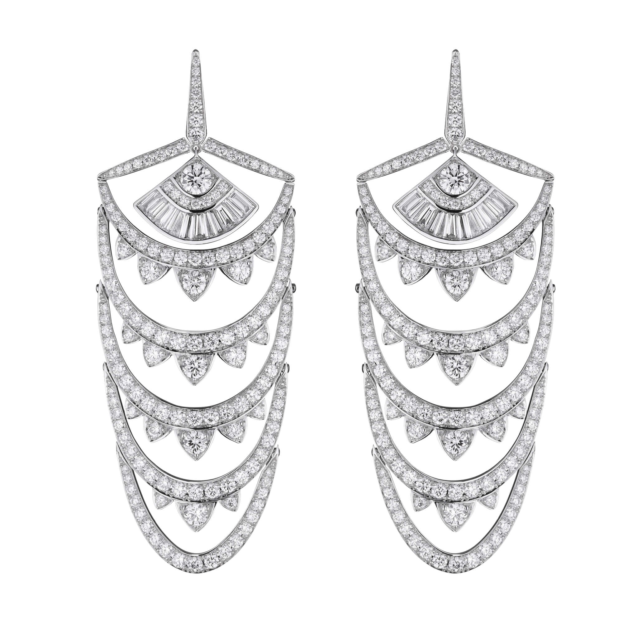 No Regrets New York Earrings in White Gold