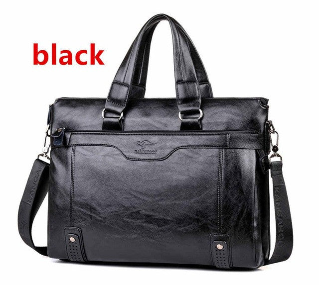 2017 Men Casual Briefcase Business Shoulder Leather Messenger Bags