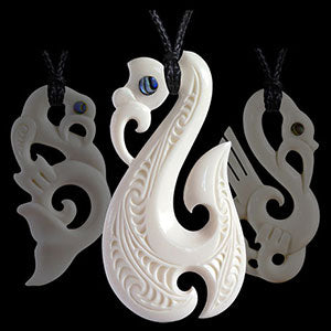 Manaia Guardians bone carving jewelry and necklaces