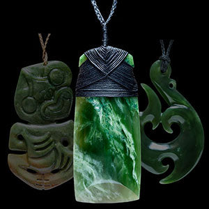 Jade Traditional Maori designs in jewelry and necklaces