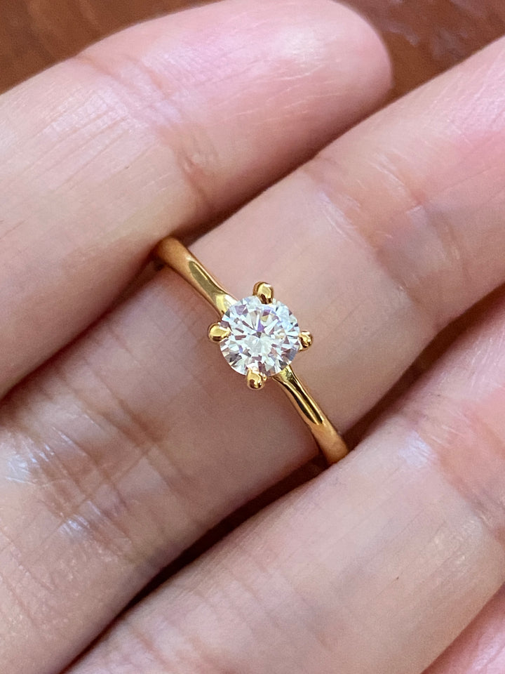 Engagement Ring, .50ct Solitaire 