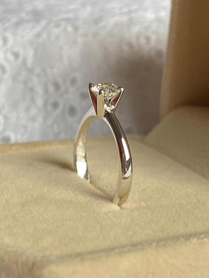 Engagement Ring, .50ct Solitaire 