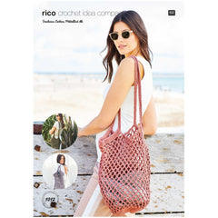 Rico Design Pattern 1012 Crocheted bag in Fashion Cotton Metallise yarn at My Yarnery Havant UK