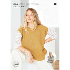 Rico Design Pattern 1014 Top in Fashion Cotton Metallise yarn at My Yarnery Havant