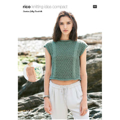 Rico pattern 719 top in Silky touch DK yarn at My Yarnery Havant UK