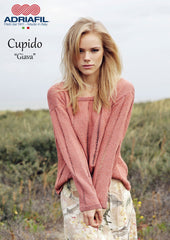 Adriafil Giava pullover sweater pattern in Cupido yarn at My Yarnery Havant UK