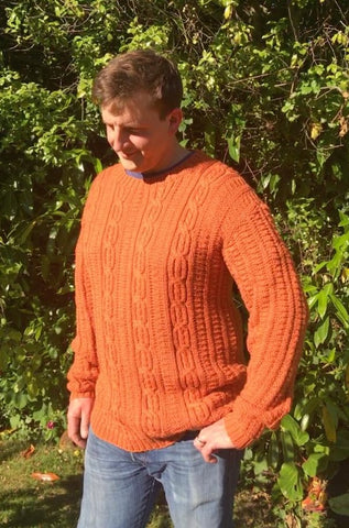 Mans Jumper in Adriafil Regina My Yarnery UK