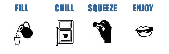 Fill Chill Squeeze Enjoy!