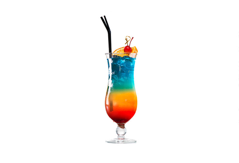 Rainbow Planter's Punch Cocktail Recipe