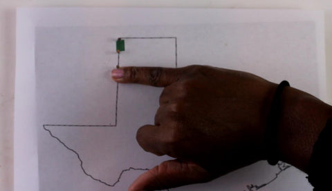 use nails for DIY state string art outline