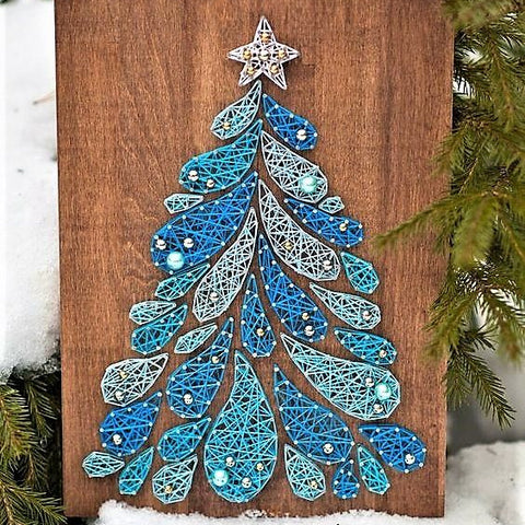 christmas tree string art 