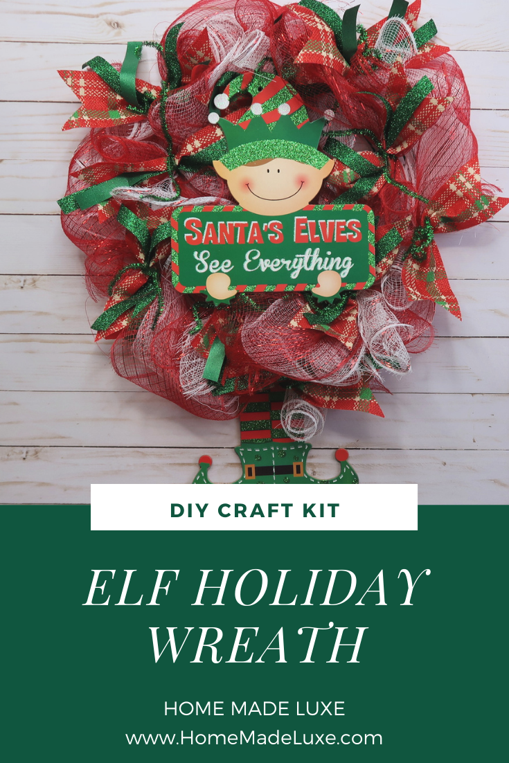 diy elf wreath tutorial