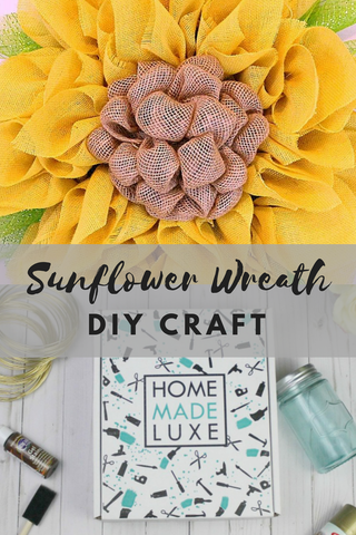 summer sunflower wreath craft