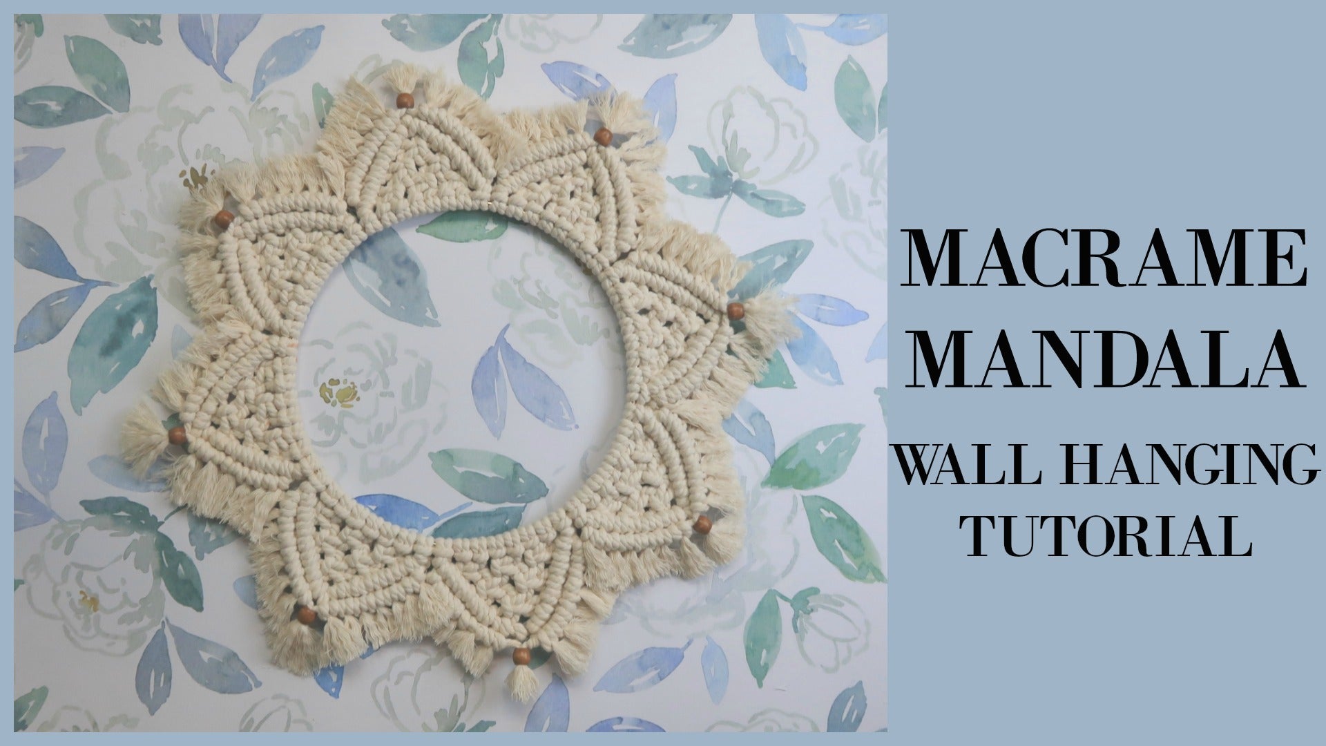 diy macrame mandala wall hanging