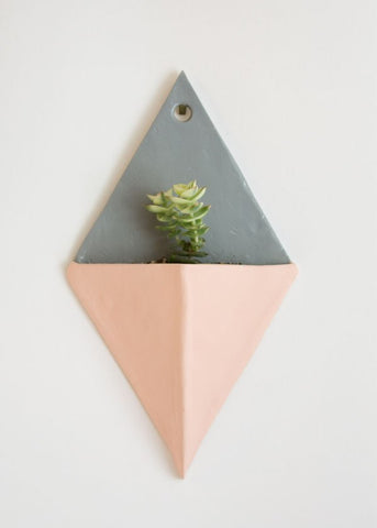 diy clay wall planter