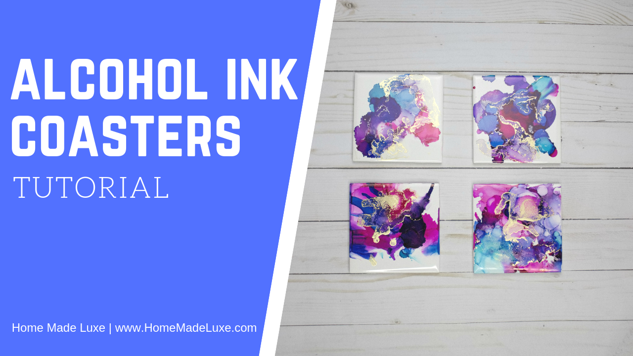 alcohol ink coasters tutorial
